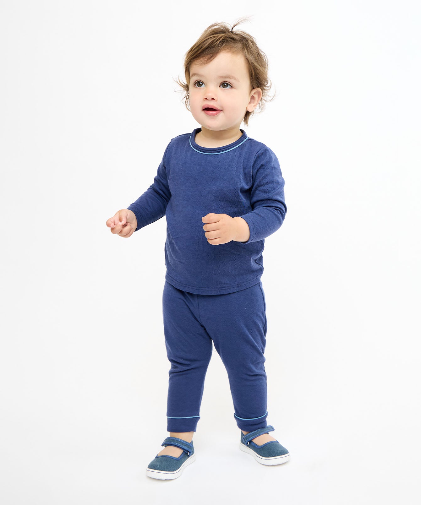 Navy blue baby leggings hotsell