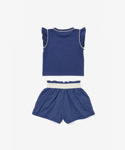 Bea Baby Short Set, Navy