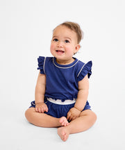 Bea Baby Short Set, Navy