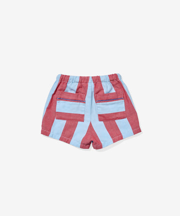 Bingo Baby Short, Cherry Stripe