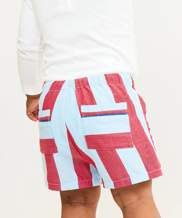 Bingo Baby Short, Cherry Stripe