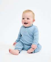 Campbell Romper, Dusty Blue