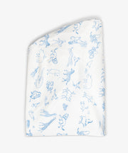 Crib Sheet, Blue Animal Parade