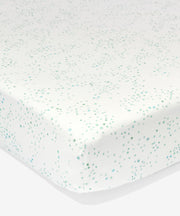 Crib Sheet, Seafoam Star