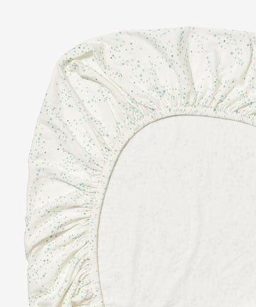 Crib Sheet, Seafoam Star