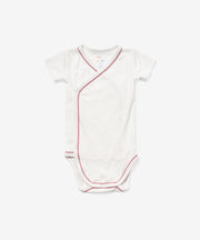 Crossbody Short Sleeve One-piece, Rose Piping