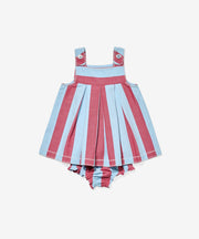 Daisy Baby Dress, Cherry Stripe