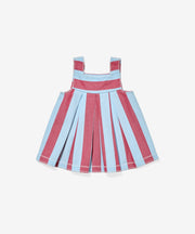 Daisy Baby Dress, Cherry Stripe