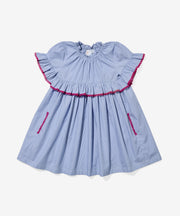 Diana Dress, Blue Pinstripe