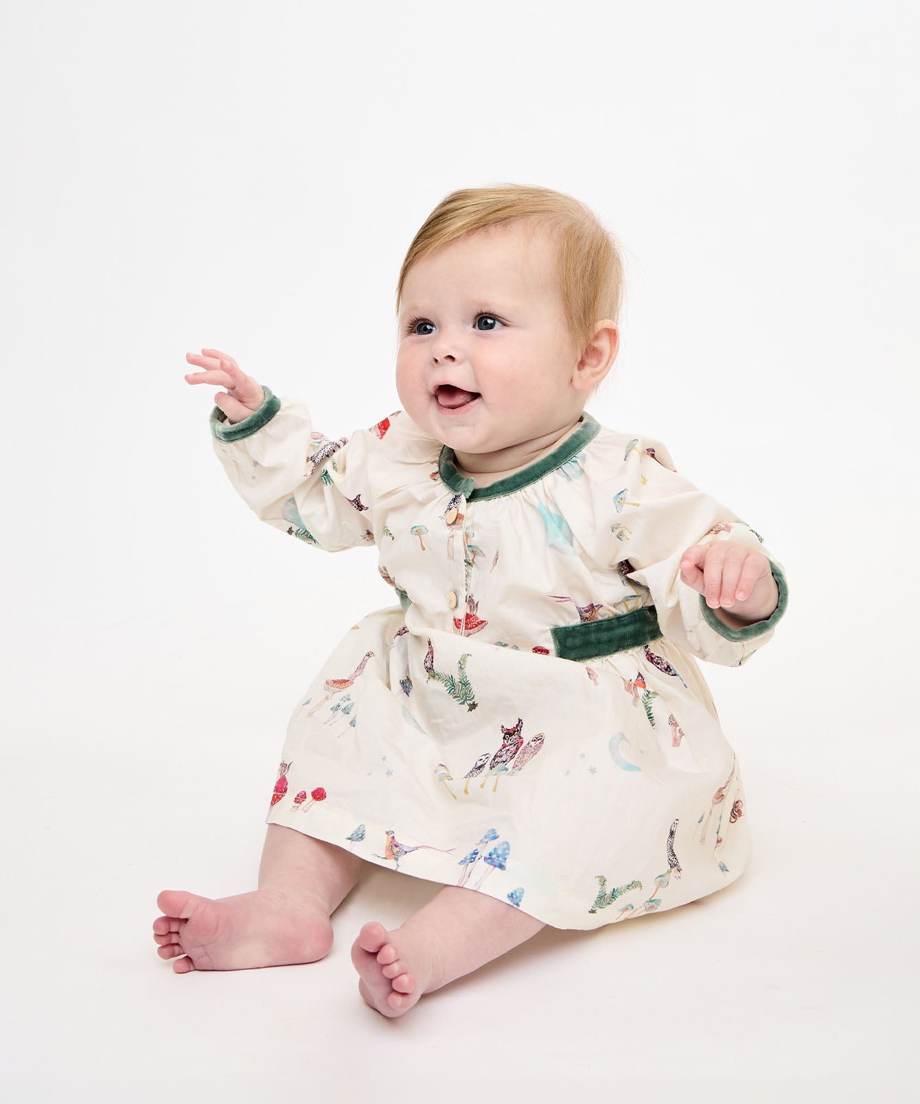 Elizabeth Baby Dress Forest Friends