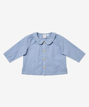 Jefferson Baby Shirt, Blue Pinstripe