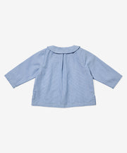 Jefferson Baby Shirt, Blue Pinstripe