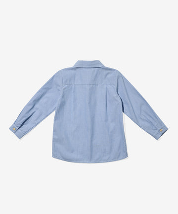 Jeffie Shirt, Blue Pinstripe