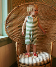 Lachlan Romper, Mist Stripe