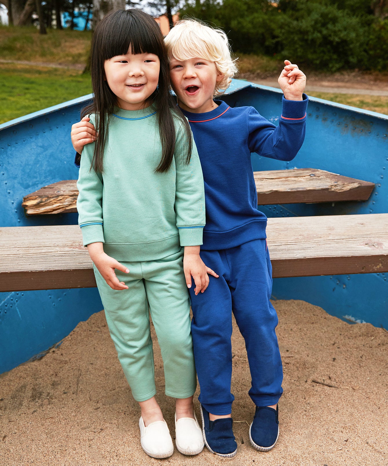 Blue sweatshirt online kids