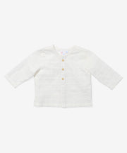 Lupo Baby Shirt, Cream Windowpane