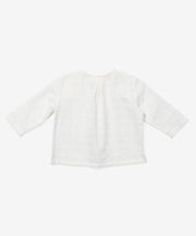 Lupo Baby Shirt, Cream Windowpane