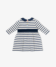 Marie Clare Baby Dress, Navy Stripe