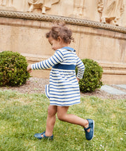 Marie Clare Baby Dress, Navy Stripe