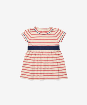 Mirren Baby Dress, Nautical Red Stripe