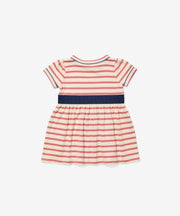 Mirren Baby Dress, Nautical Red Stripe