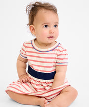 Mirren Baby Dress, Nautical Red Stripe