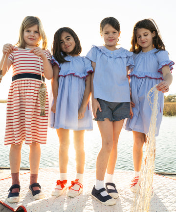 Mirren Dress, Nautical Red Stripe