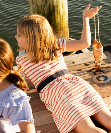 Mirren Dress, Nautical Red Stripe