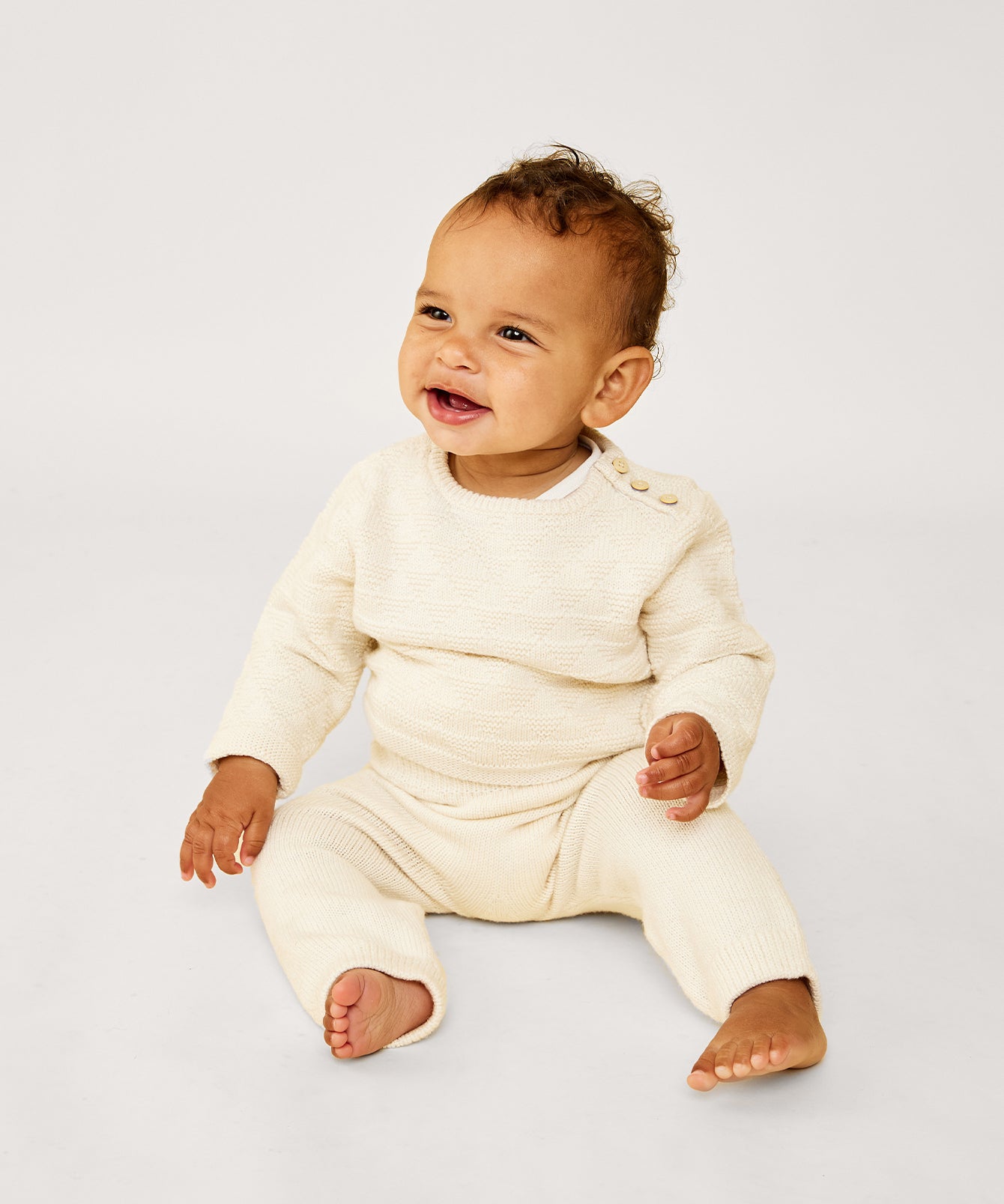 Rhodes Baby Sweater Cream Oso Me