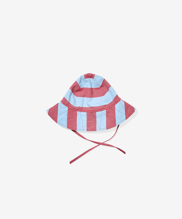 Noe Baby Hat, Cherry Stripe