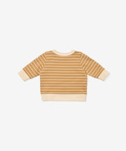 Remy Baby Sweatshirt, Camel French Stripe