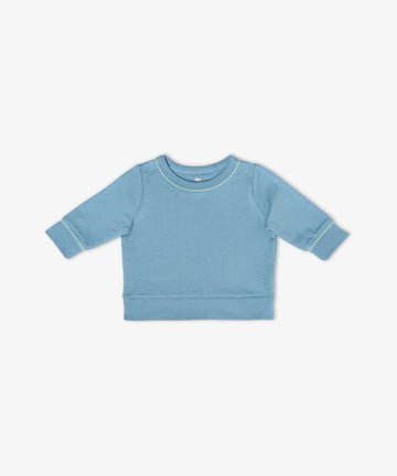 Remy Baby Sweatshirt, Dusty Blue