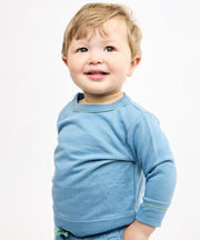 Remy Baby Sweatshirt, Dusty Blue