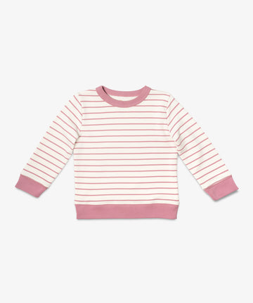 Remy Sweatshirt, Rose French Stripe