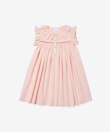 Sadie Dress, Petal Ticking