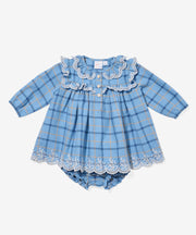 Sara Baby Dress, Autumn Plaid