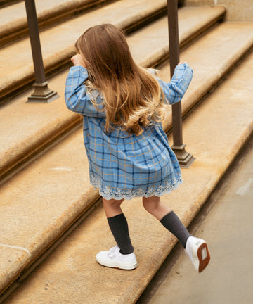 Sara Baby Dress, Autumn Plaid