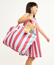 Shopper Bag, Cherry Stripe