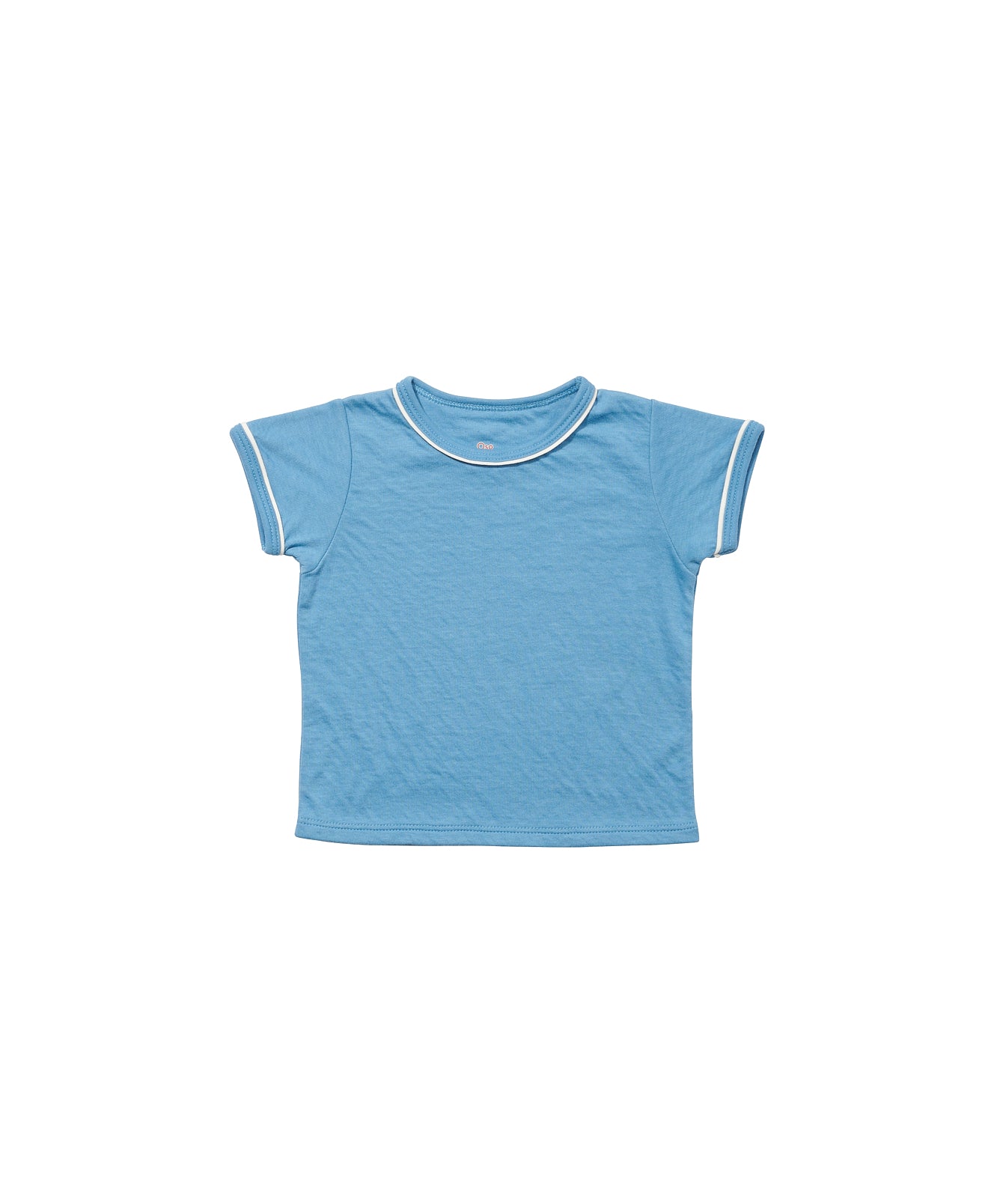 White and baby store blue t shirt