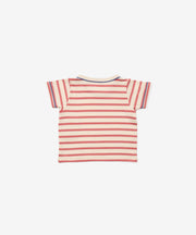 Willie Baby T-Shirt, Nautical Red Stripe