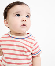 Willie Baby T-Shirt, Nautical Red Stripe