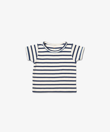 Willie Baby T-Shirt, Navy Stripe